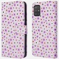 imoshion ﻿Étui de téléphone portefeuille Design Samsung Galaxy A51 - Purple Flowers