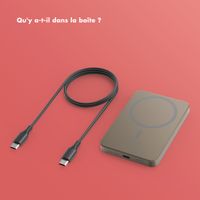 Selencia Powerbank Vivid 5 000 mAh - MagSafe et Qi2 - Desert Gold / Rosy Marble