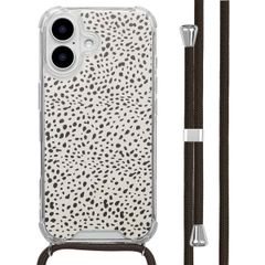 imoshion Coque Design avec cordon Apple iPhone 16 - Desert Dots