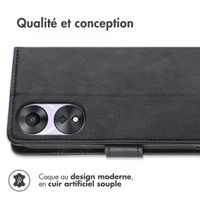 imoshion Étui de télephone portefeuille Oppo A78 (4G) - Noir