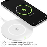 imoshion Chargeur sans fil Qi Soft Touch - Chargeur sans fil - 10 Watt - Blanc