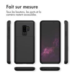 imoshion Coque arrière avec porte-cartes Samsung Galaxy S9 Plus - Noir