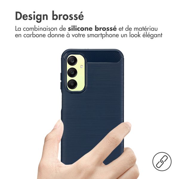 imoshion Coque Brushed Samsung Galaxy A25 (5G) - Bleu foncé