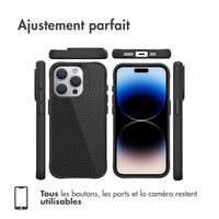 imoshion Coque Rugged Hybrid Carbon iPhone 15 Pro Max - Noir