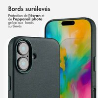 Accezz Coque arrière en cuir avec MagSafe Apple iPhone 16 - Cedar Green