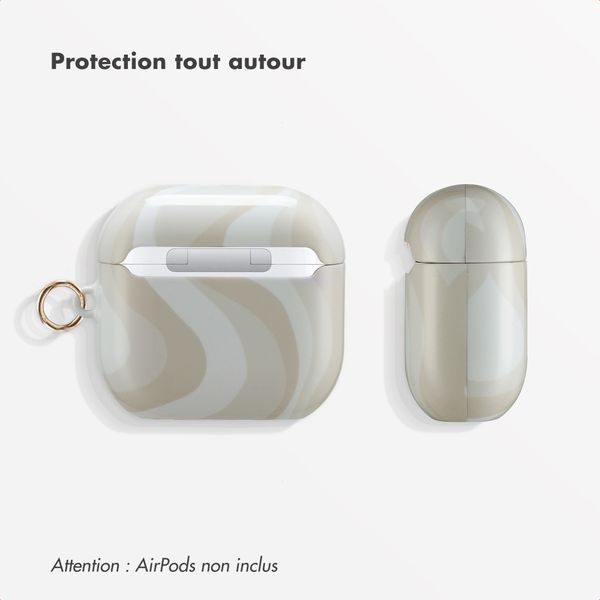 Selencia Coque Vivid Apple AirPods 4 - Desert Waves Beige