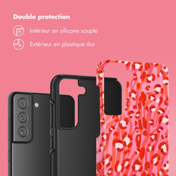 Selencia Coque arrière Vivid Samsung Galaxy S21 FE - Wild Spots Lipstick