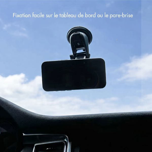 imoshion Support de téléphone pour voiture - Magnétique - Tableau de bord / Pare-brise - Noir