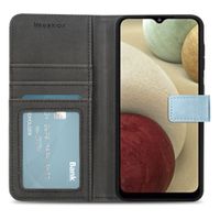 imoshion Étui de télephone portefeuille de luxe Samsung Galaxy A12 - Bleu clair