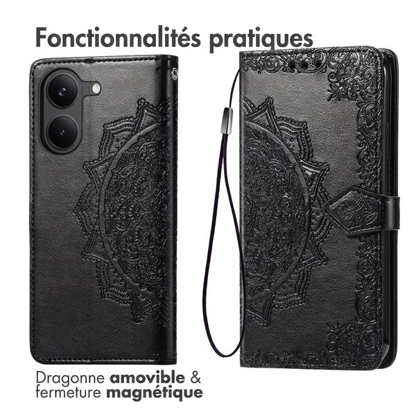 imoshion Etui de télephone Mandala Xiaomi Poco X8 Pro - Noir