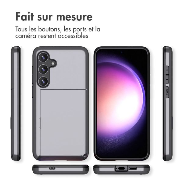 imoshion Coque arrière avec porte-cartes Samsung Galaxy S24 Plus - Gris