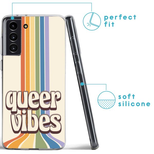 imoshion Coque Design Samsung Galaxy S21 FE - Rainbow Queer vibes