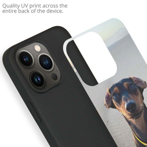 Concevez votre propre coque en gel Apple iPhone 13 Pro - Noir