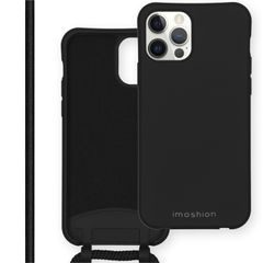 imoshion Coque de couleur avec cordon amovible Apple iPhone 12 Pro Max - Noir