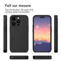 imoshion Coque arrière avec porte-cartes Apple iPhone 15 Pro - Noir