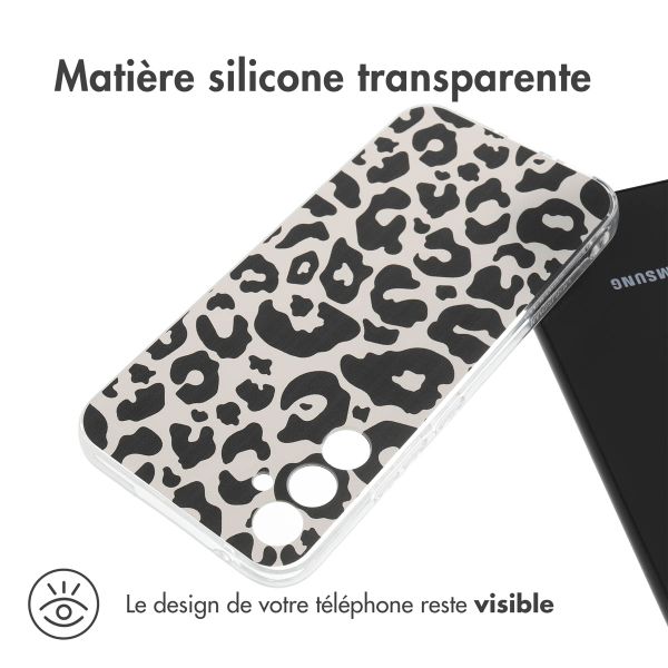 imoshion Coque Design Samsung Galaxy A34 (5G) - Leopard Transparent