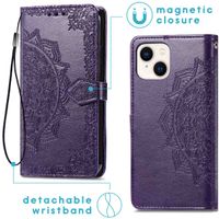 imoshion Etui de téléphone portefeuille Mandala iPhone 14 - Violet