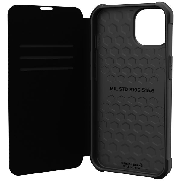 UAG Etui de téléphone portefeuille Metropolis iPhone 14 - Kevlar Black