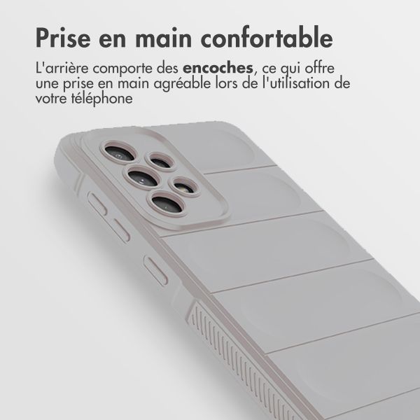 imoshion Coque arrière EasyGrip Samsung Galaxy A33 - Gris