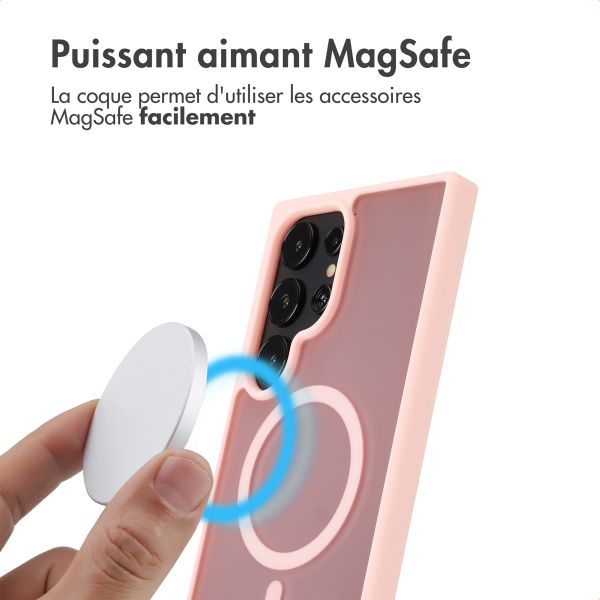 imoshion Coque Color Guard avec MagSafe Samsung Galaxy S24 Ultra - Rose clair