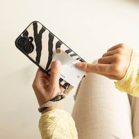 Selencia Coque de télephone Nova avec cordon et porte-cartes Samsung Galaxy S25 FE - Zazzy Zebra