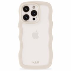 Holdit Coque Wavy Apple iPhone 16 Pro - Transparent / Light Beige