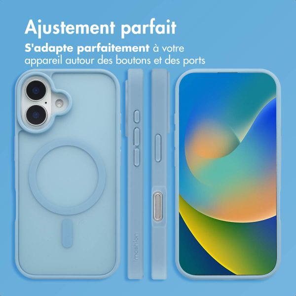 imoshion Coque Color Guard avec MagSafe iPhone 16 - Bleu clair