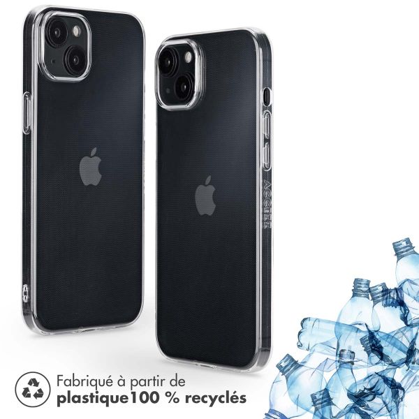 Accezz Coque Clear 100% recyclée iPhone 15 Plus - Transparent