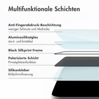 Accezz Protection d'écran en verre trempé avec filtre de confidentialité + Applicateur Apple iPhone 17 Pro Max
