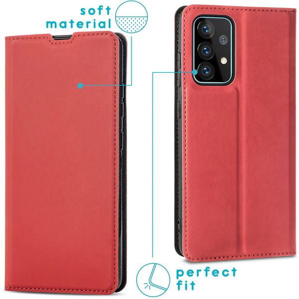 imoshion Étui de téléphone Slim Folio Samsung Galaxy A72 - Rouge