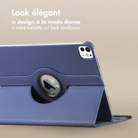 imoshion Coque tablette rotatif à 360° iPad 11 (2025) 11 pouces / iPad 10 (2022) 10.9 pouces - Bleu foncé