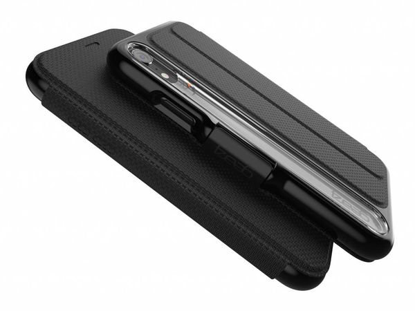 ZAGG Étui de téléphone portefeuille Oxford iPhone Xr - Noir