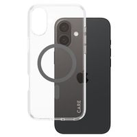 CARE by PanzerGlass Coque Urban Combat MagSafe iPhone 16 Plus - Transparent / Noir