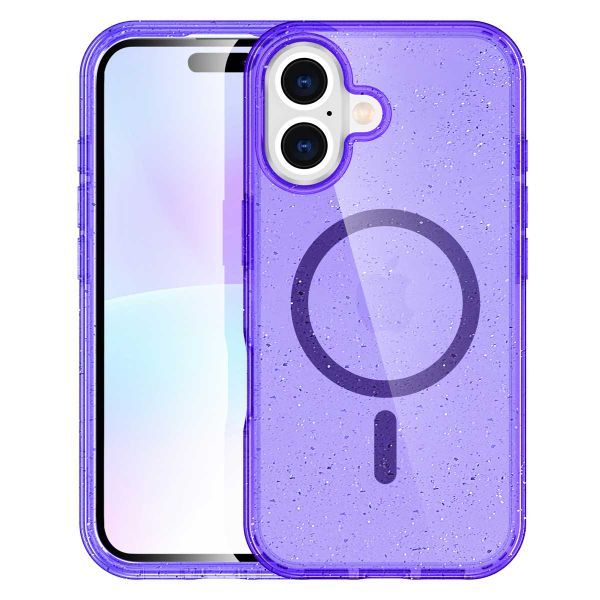imoshion Coque Pailletée avec MagSafe Apple iPhone 17 - Violet