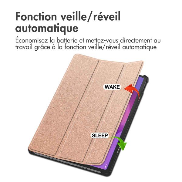 imoshion Coque tablette Trifold Lenovo Idea Tab Pro - Rose Gold