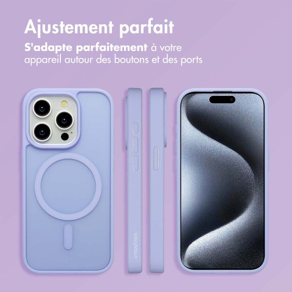 imoshion Coque Color Guard avec MagSafe Apple iPhone 15 Pro - Lila / Lilac