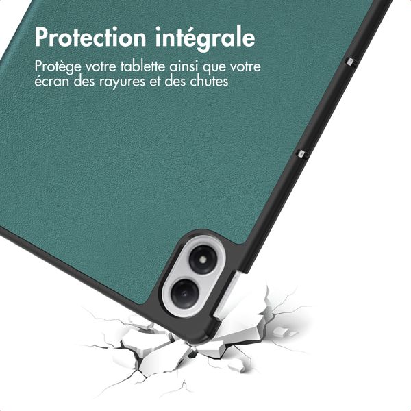 imoshion Coque tablette Trifold Xiaomi Redmi Pad 2 Pro - Vert foncé