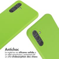 imoshion ﻿Coque en silicone avec cordon Samsung Galaxy A54 (5G) - Vert Fluo