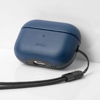 Uniq Coque en cuir véritable Terra Apple AirPods Pro 2 - Space Blue