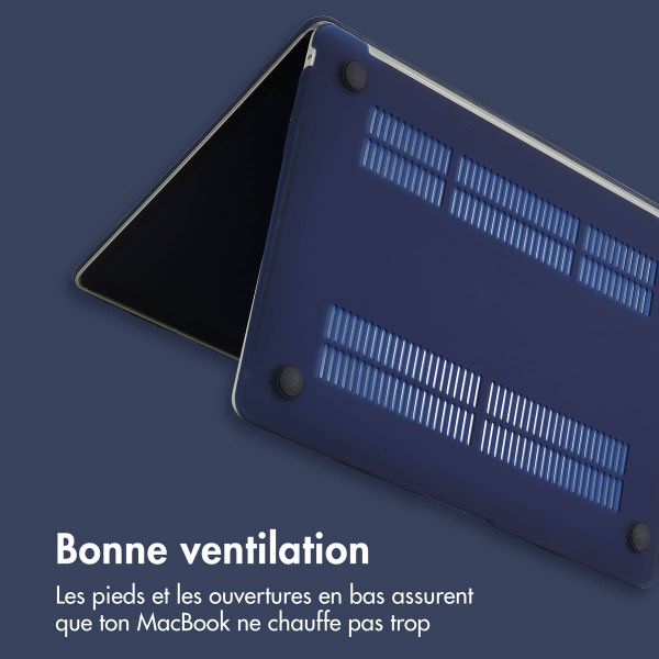 imoshion Coque Laptop Apple MacBook Air 13 pouces (2022 / 2024 M3 chip / 2025 M4 chip) - Bleu foncé