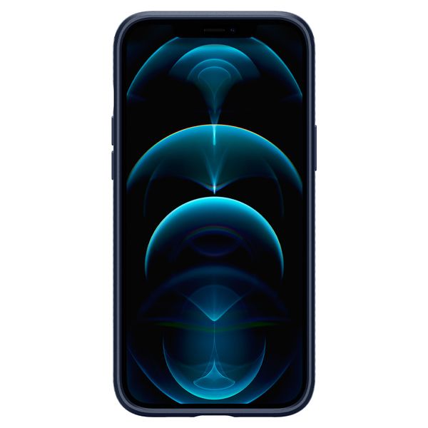 Spigen Coque Liquid Air iPhone 12 Pro Max - Bleu foncé