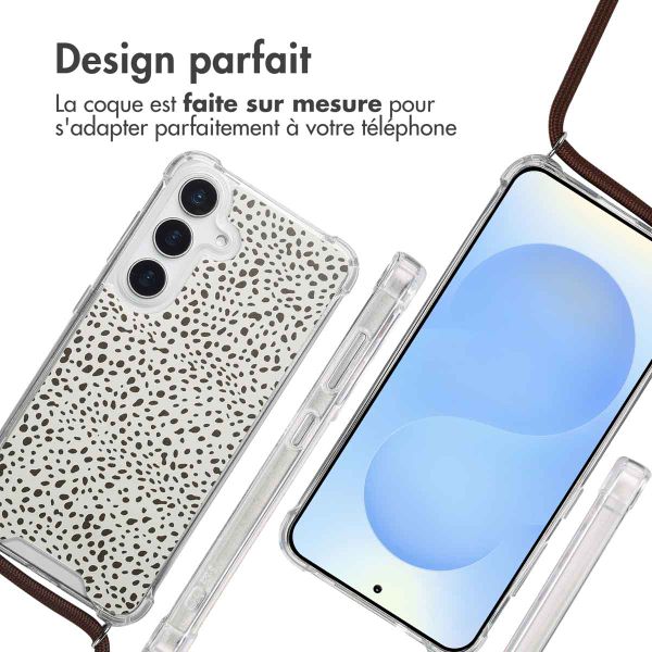 imoshion Coque Design avec cordon Samsung Galaxy S25 - Desert Dots