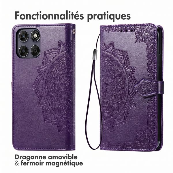 imoshion Etui de télephone Mandala Motorola Moto G77 - Violet
