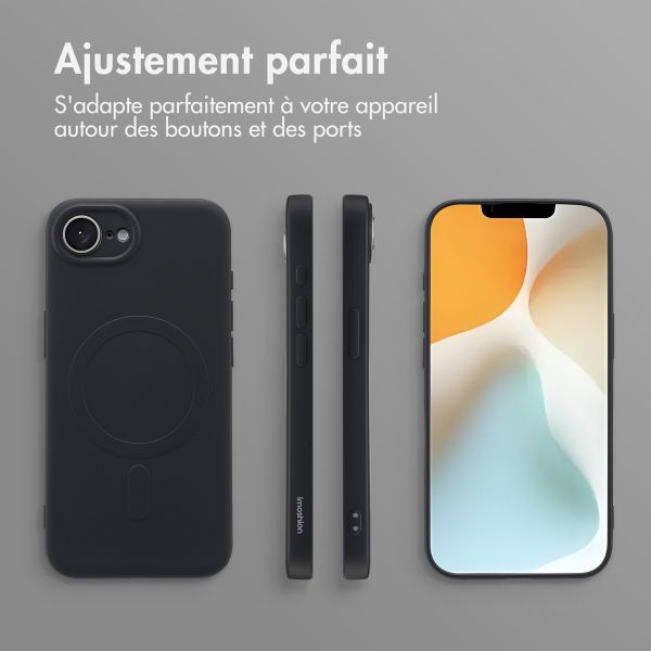 imoshion Coque Couleur avec MagSafe iPhone 16e - Noir