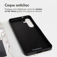 imoshion Étui de télephone portefeuille Design Samsung Galaxy S25 FE - Sandy Marble