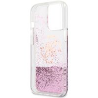 Guess Coque 4G Logo Liquid Glitter iPhone 13 Pro - Pink