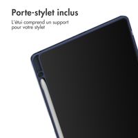 imoshion Coque tablette rigide Trifold Samsung Galaxy Tab A9 Plus - Bleu foncé