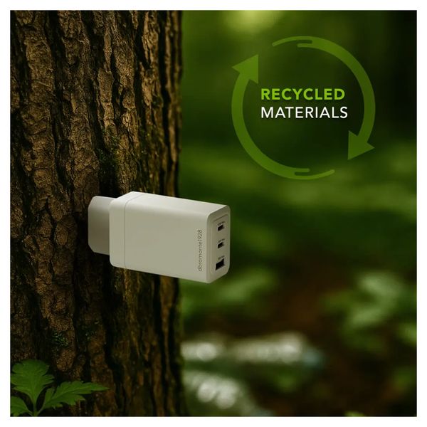 dbramante1928 Chargeur Re-charge 2x USB-C 65 W et USB-A 18 W - Blanc