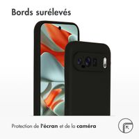 Accezz Coque Liquid Silicone Google Pixel 9 Pro XL - Noir