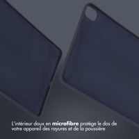 Accezz Coque Liquid Silicone avec porte-stylet Apple iPad Pro 12.9 (2022) / Pro 12.9 (2021) / Pro 12.9 (2020) - Bleu foncé